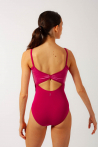 Lani Bloch Magenta Velvet Leotard