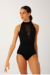 Danza Capezio Black High Neck Leotard