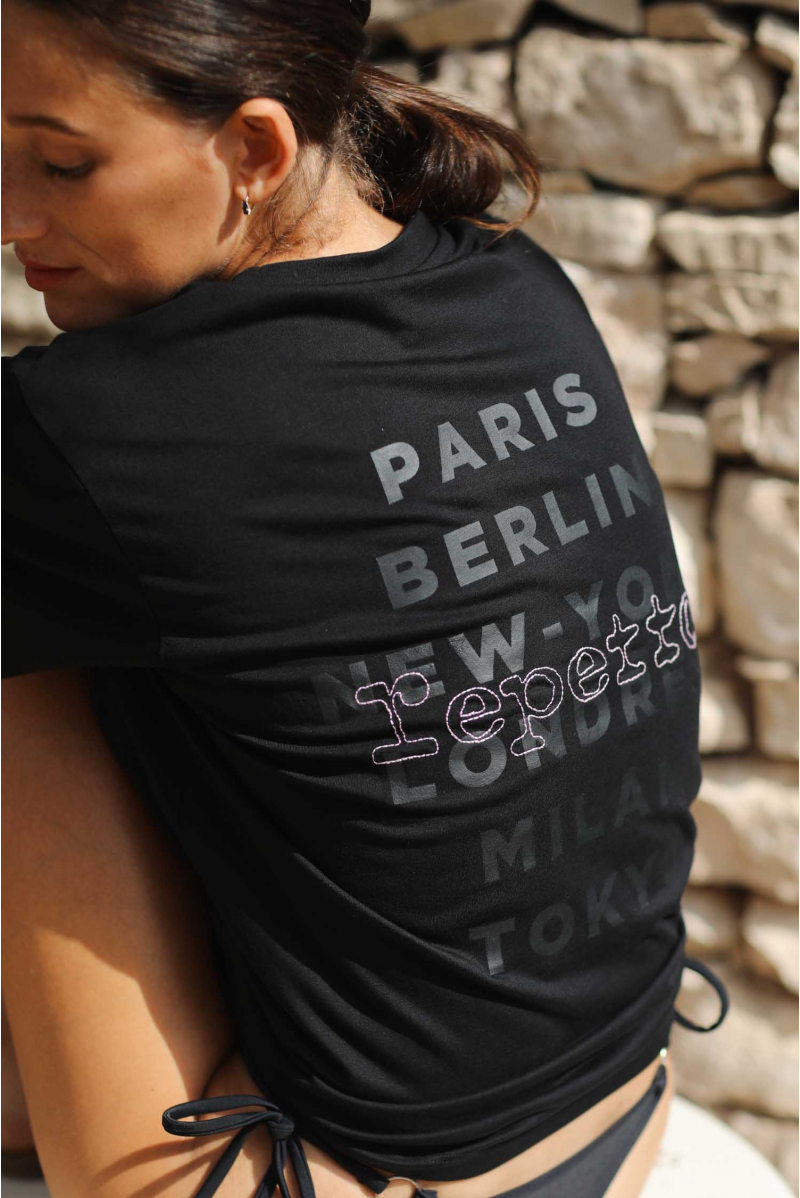 Tee-shirt city ballet Repetto noir