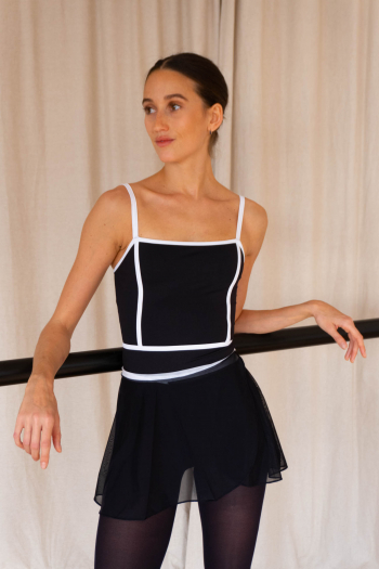 black and white Elettra Intermezzo leotard