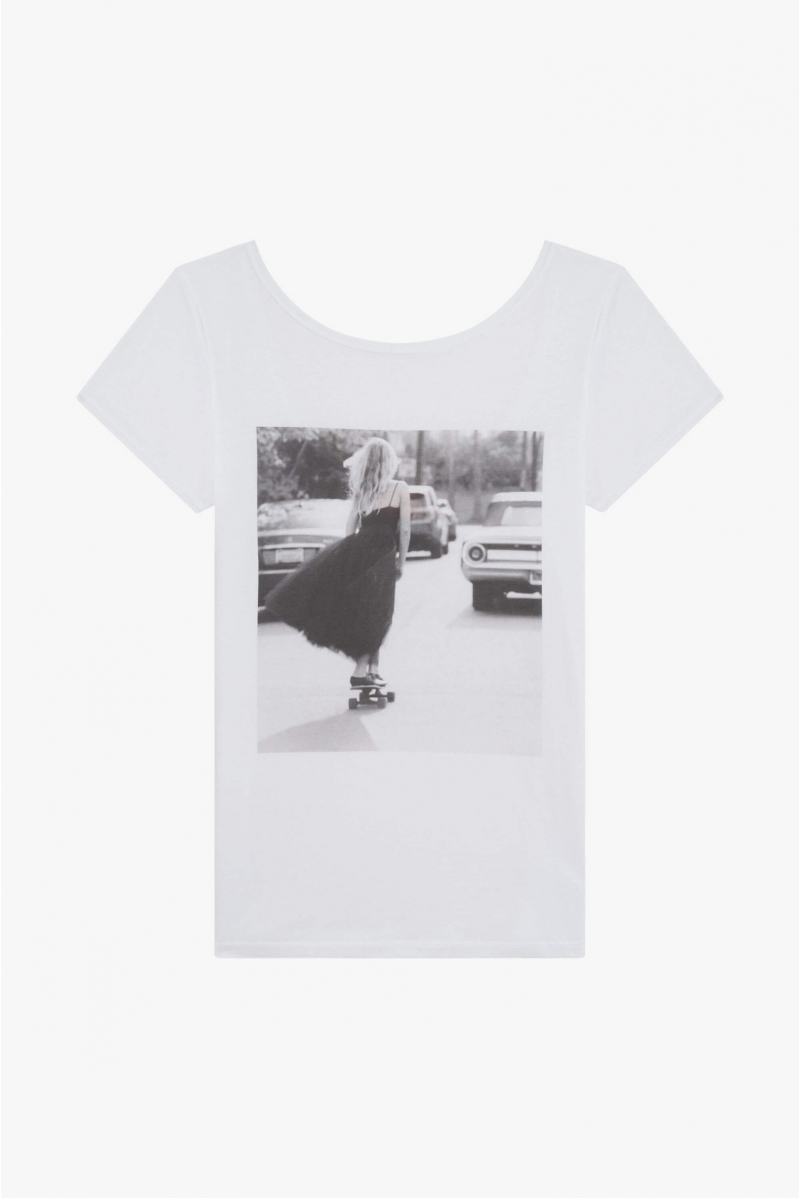 Tee-shirt ballet urbain Repetto blanc