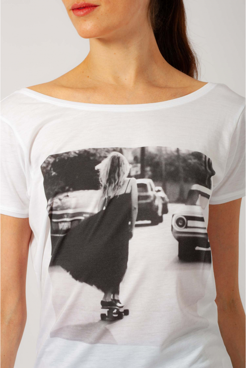 Tee-shirt ballet urbain Repetto blanc