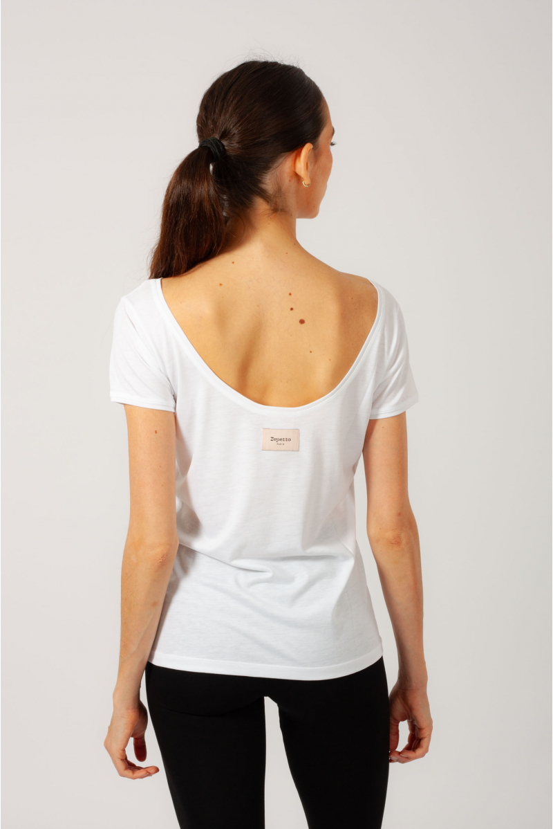 Tee-shirt ballet urbain Repetto blanc