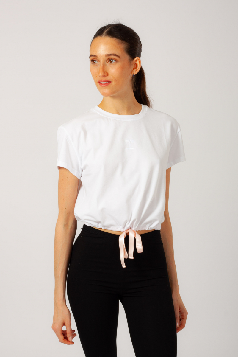 White Repetto crop top