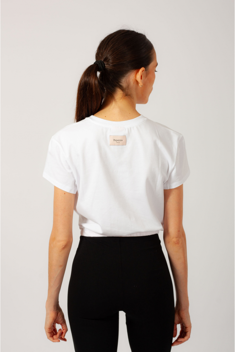 White Repetto crop top