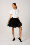 Mini tutu skirt lined R0308 Repetto black