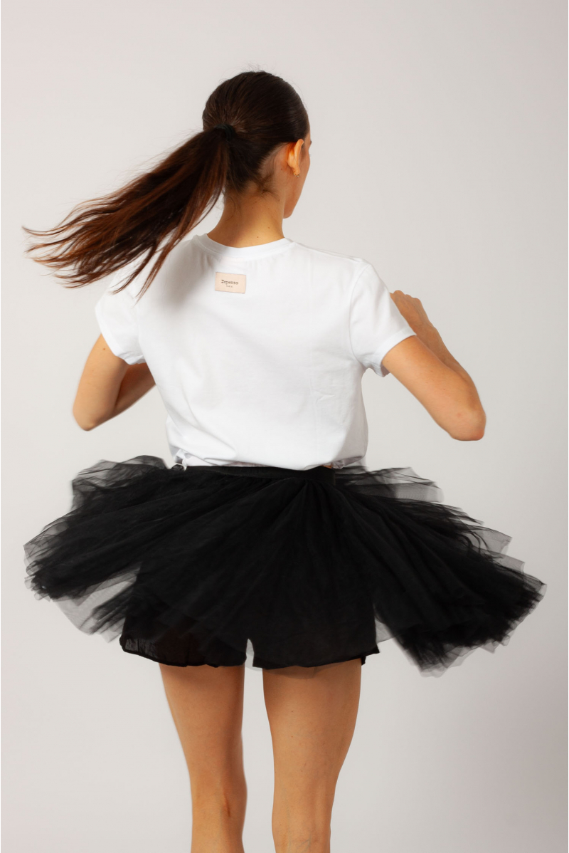 Mini tutu skirt lined R0308 Repetto black