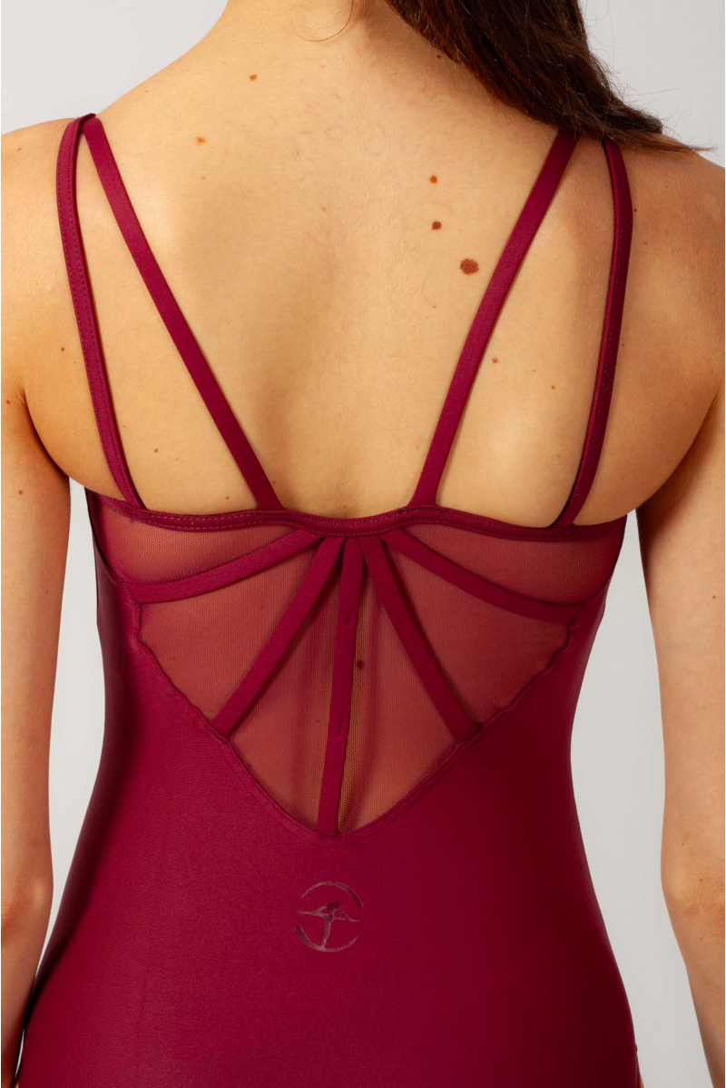 Wear Moi Caprice burgundy leotard