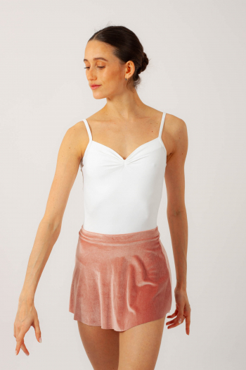 Jupette en velours Mara Dancewear rose