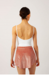 Jupette en velours Mara Dancewear rose