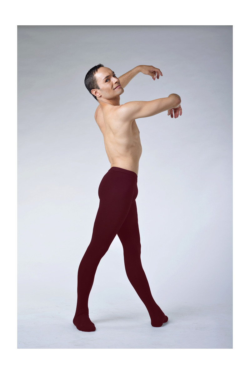 Dance tights for men Ballet Rosa Vincent burgandy - Mademoiselle Danse