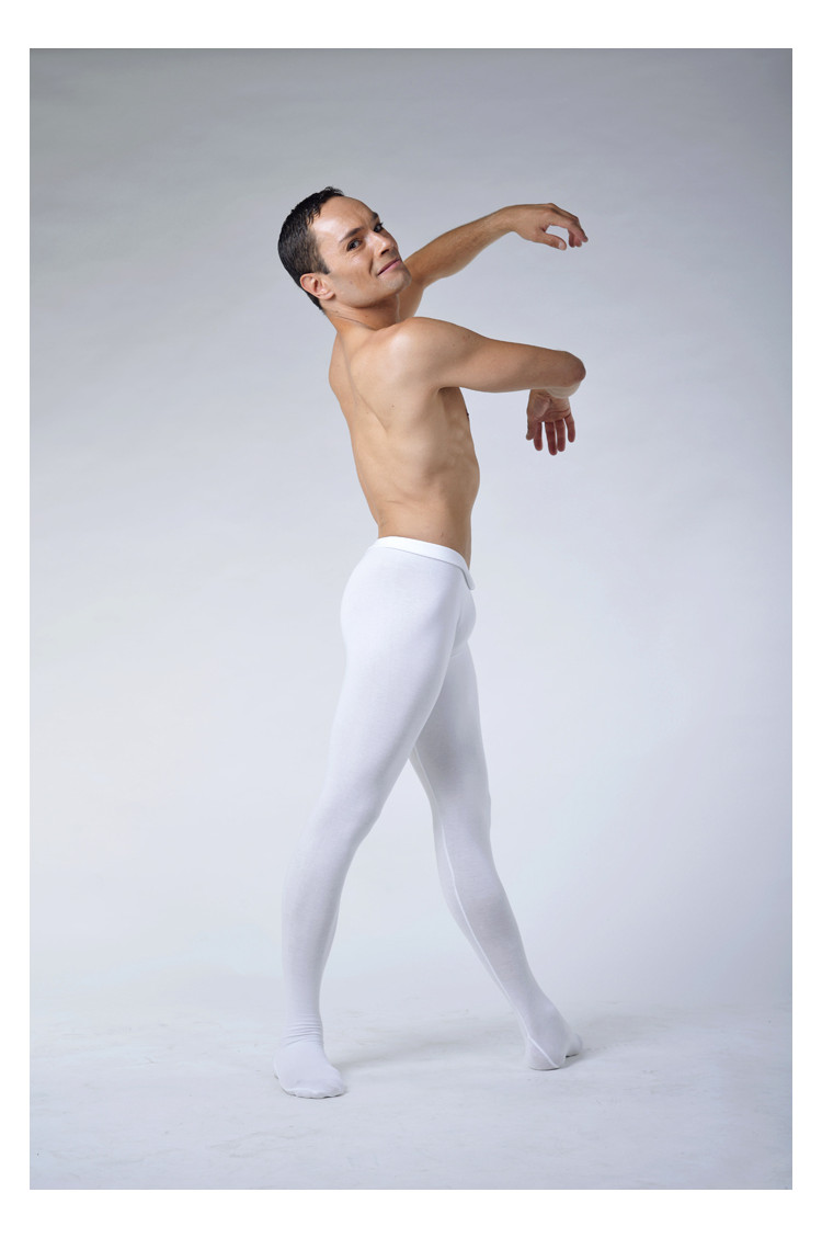 Ballet Rosa Vincent microfiber white tights - Mademoiselle danse