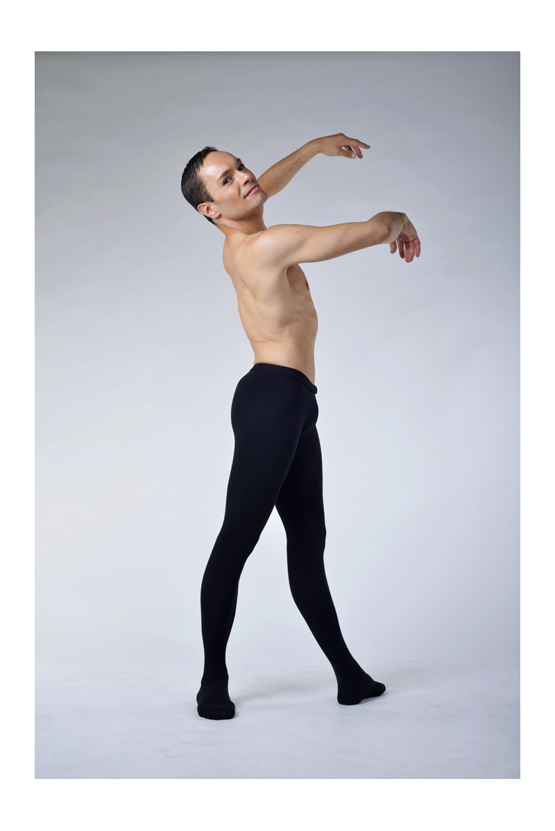 Wear Moi ballet footless black tights for men - Mademoiselle Danse